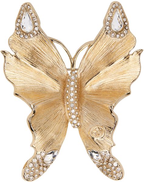 gucci butterfly brooch|gucci brooch men.